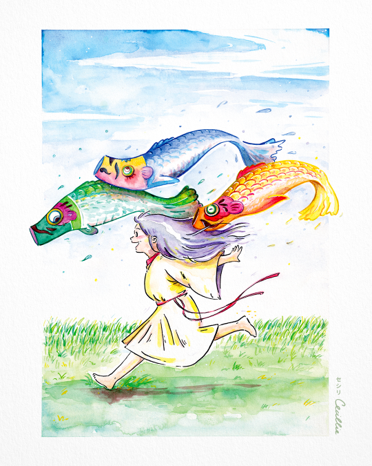 La fille aux koinobori 1