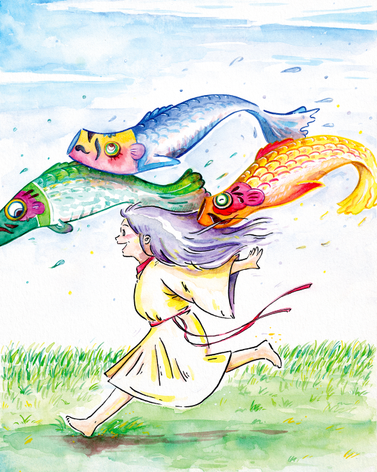 La fille aux koinobori 2