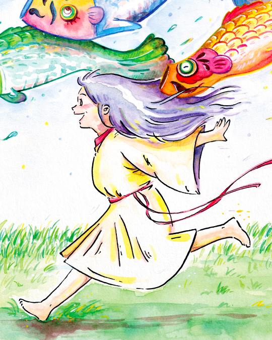 La fille aux koinobori 3
