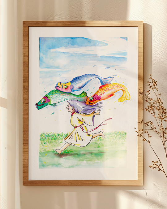 La fille aux koinobori 7